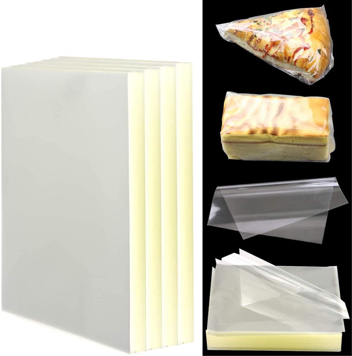 PRALB 1000PCS Candy Wrappers, Clear Non-stick Real Cellophane Wraps Caramel Wrappers Candy Chocolate Wrappers For Soft Hard Cadies Caramels And Chocolate (5x5 Inches)