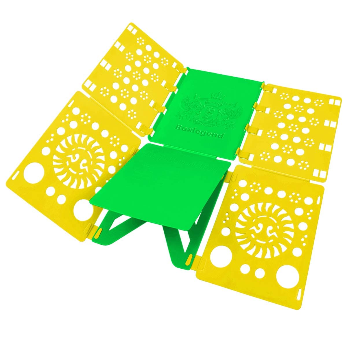 BoxLegend Adjustable Clothes Clips-Adult Dress Pants Towels T-Shirt Board/Easy Laundry Folder Organizer, Black