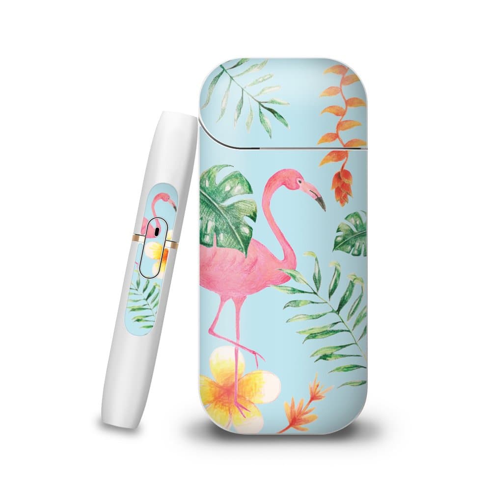 IQOS SKIN cover sticker Protective film Sensibility designs Made in Korea (Flamingo)