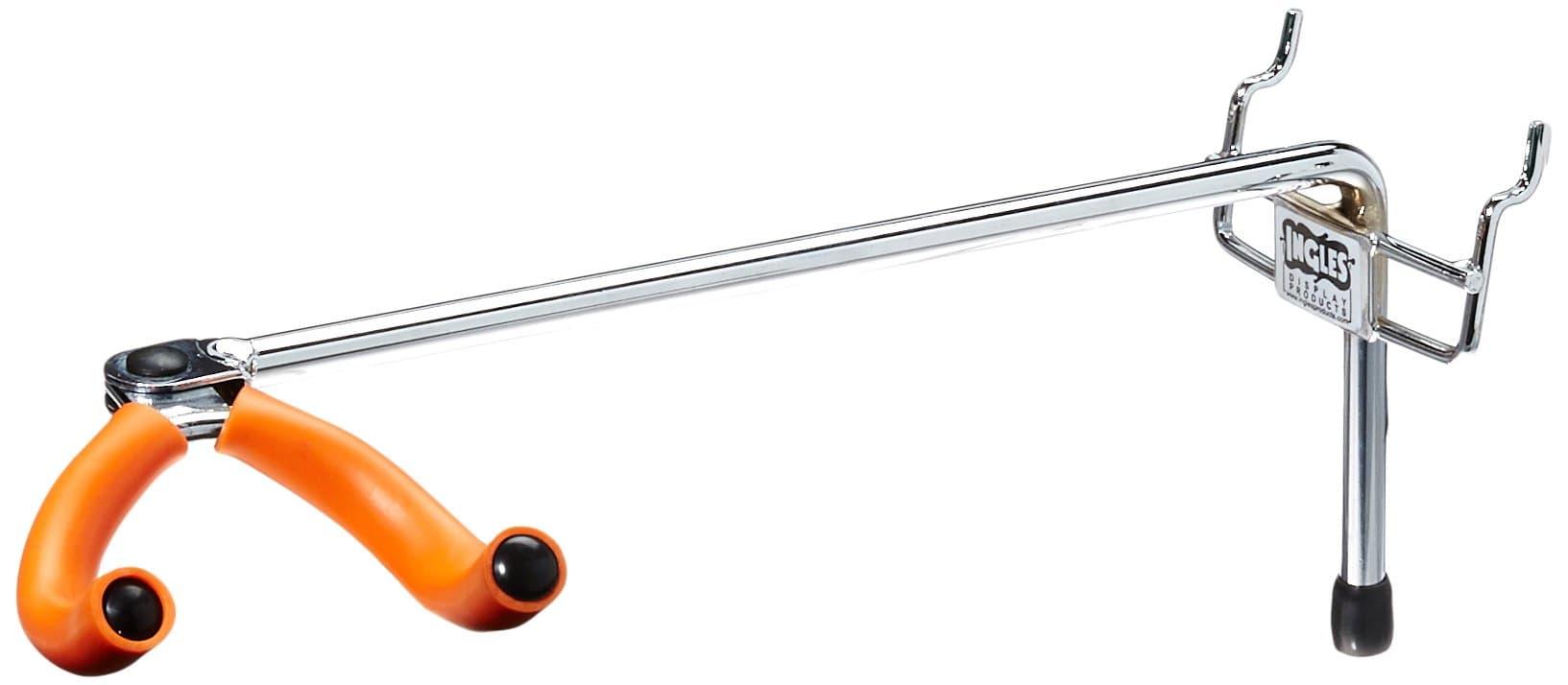 Ingles Products SA-2335A Swivel Standard Guitar Holder for Slatwall and Pegboard, Chrome