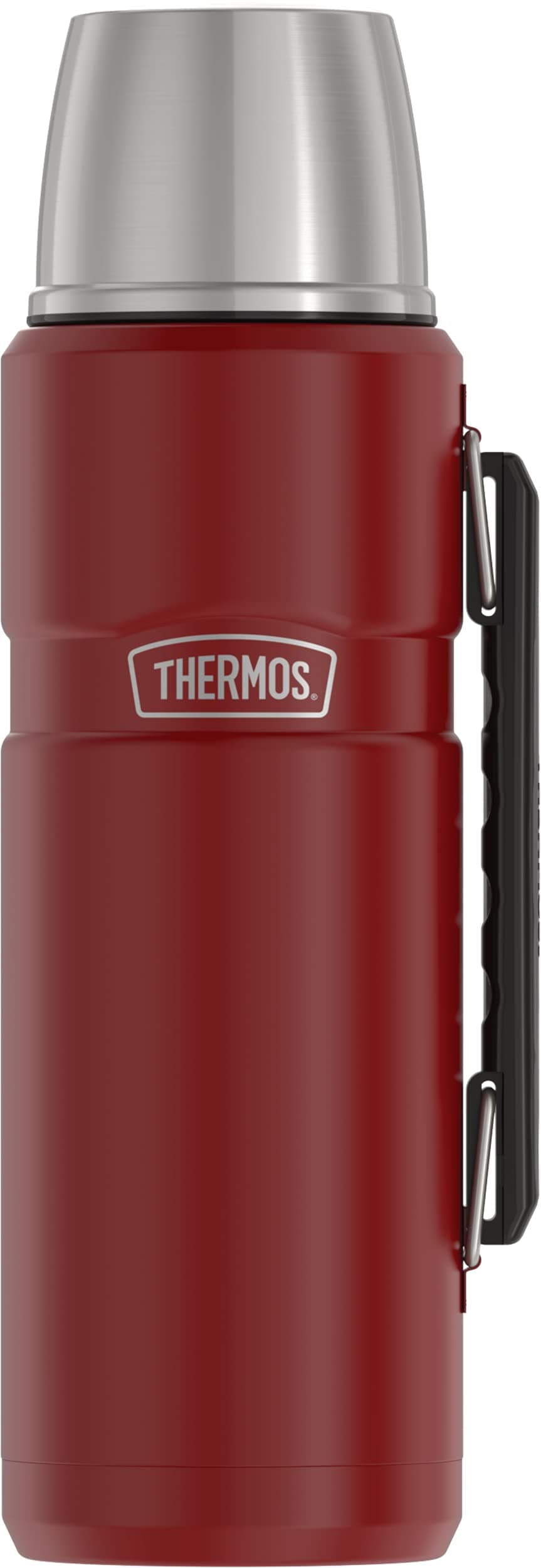 Stainless Steel King Vacuum-Insulated Beverage Bottle, [40 Ounce, Rustic Red]