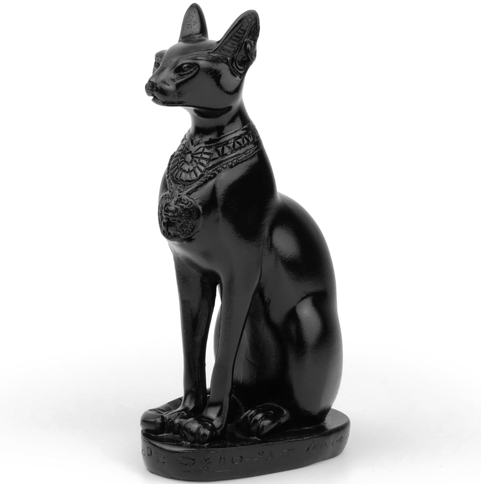 TRANSGOOD Egypt Cat Goddess Bastet Collectible Figurine 4.2" H Egypt Souvenirs Mini Resin Figurine for Home Desktop Decoration