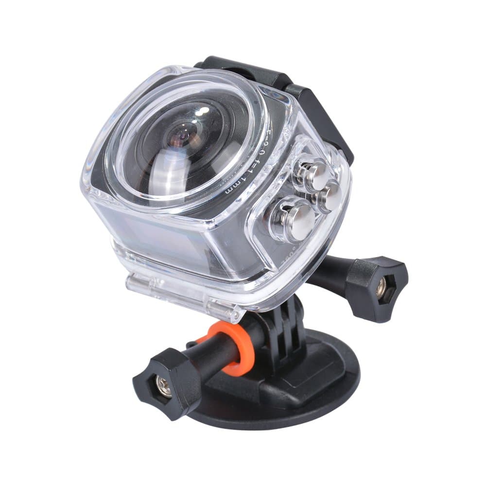 AMKOV AMK-100S 360 Degree All View 220 Fisheye Camera WiFi 1440P@30FPS Action Camera