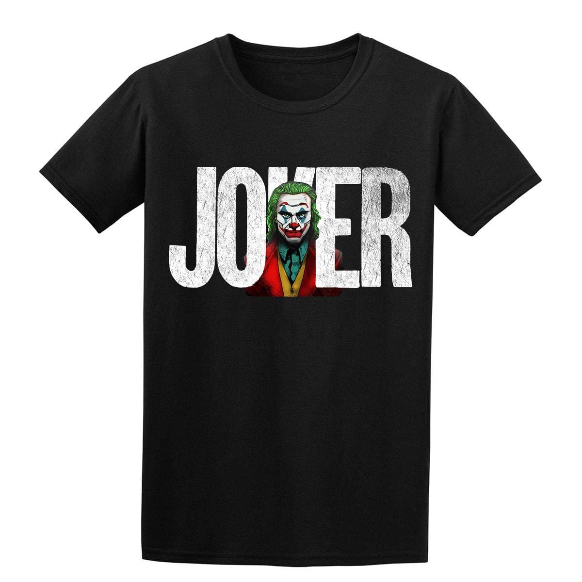 Joker 2019 Joaquin Phoenix T-Shirt Put on Happy Face Joker is Back Mens T Shirts Black S