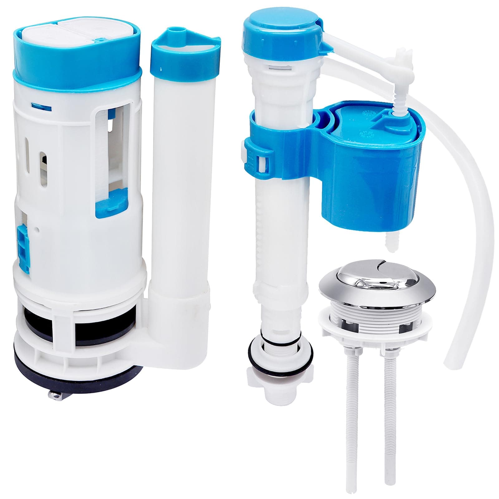 Dual Flush Valve and Flush Toilet Cistern Push Button Assembly, Iceten Adjustable Toilet Flush Valve General Toilet Cistern Fittings