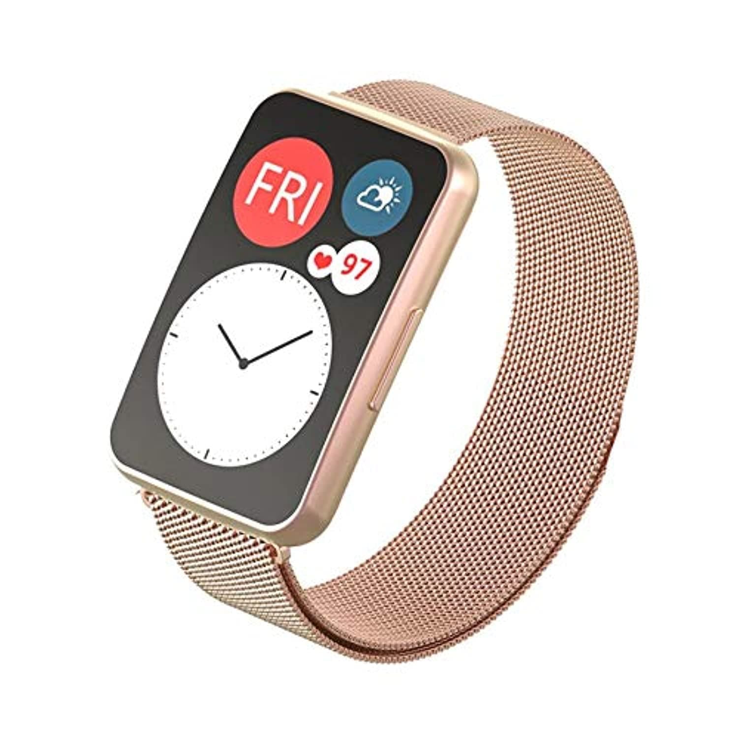 DadoReplacement Milanese Band compatible with Huawei Fit Watch, stainless steel strap