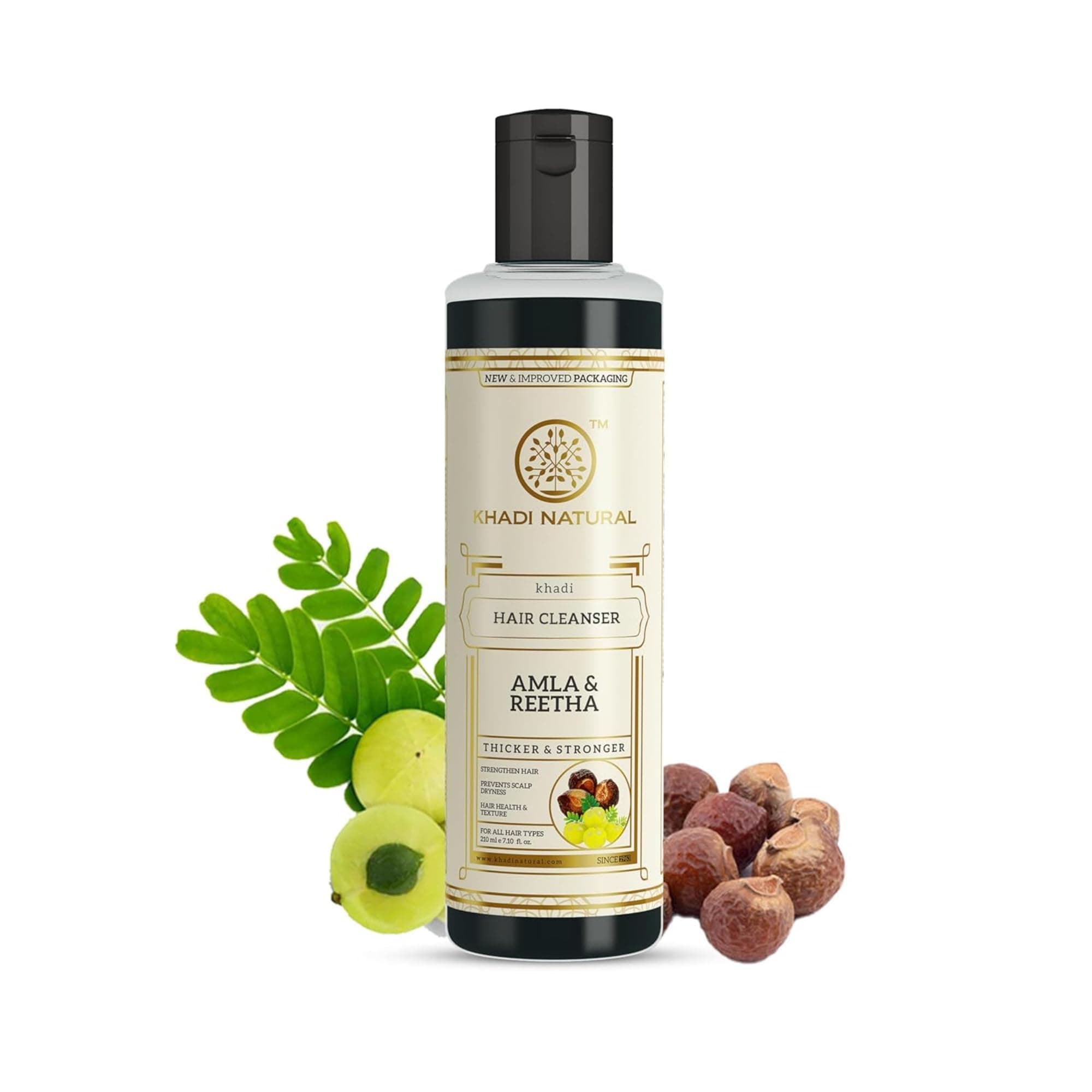 Amla & Reetha Hair Conditioner | Herbal Conditioner for Hair Fall Control | Nourishes Dry & Damaged Hair | Helps Improve Hair Strength, Smoothness & Manageability | Suitable for Men & Women | All Hair Types | 210ml
