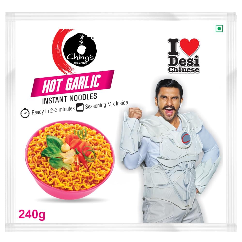 Ching's Hot Garlic Instant Noodles 240 gm