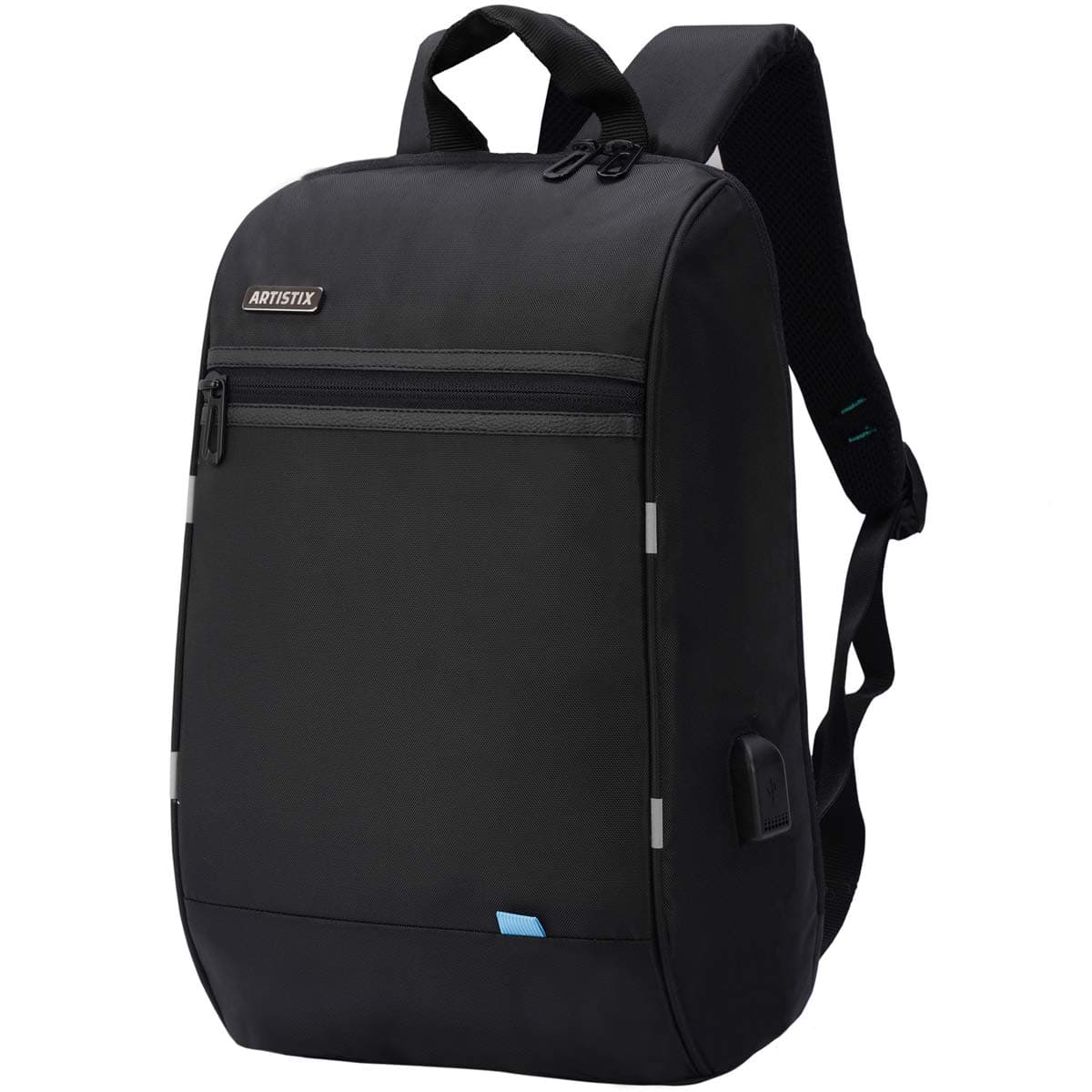 Talon Anti Theft Design Laptop Backpack Bags Suitable upto 15.6 inch laptop size, With USB Charging Port (46 Cm, 25L,Black), Black, backpack