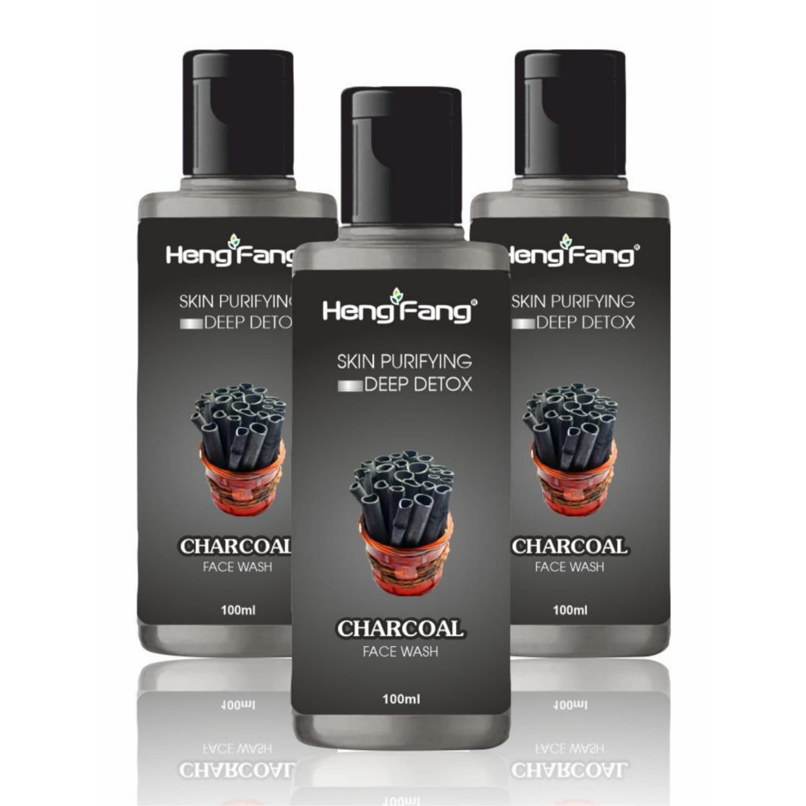 Raytrix Oil Control Face Wash | For Women/Men | For Oily & Acne Prone Skin | Prevents Pimple & Acne Breakout I Combo Of 3 X 100 ML I (Charcoal)