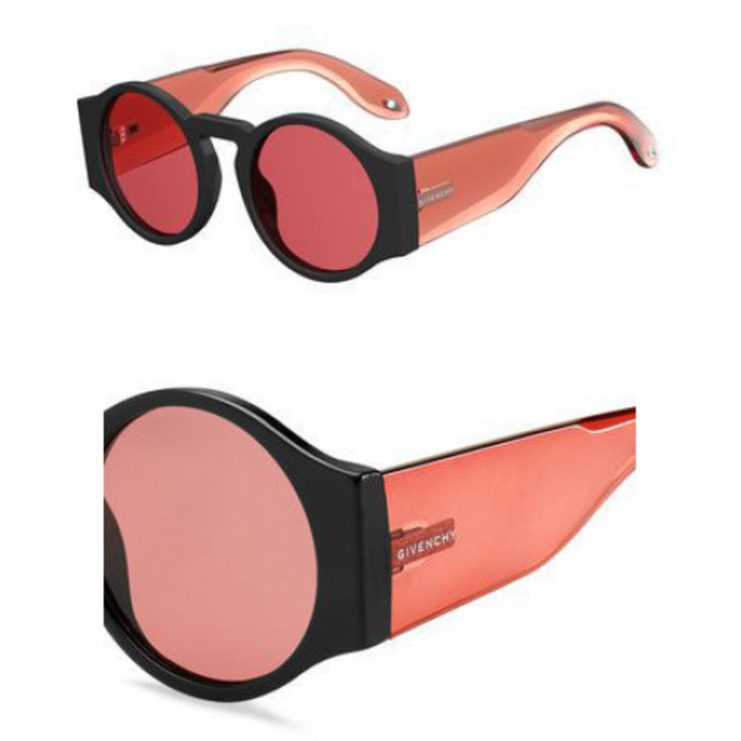 Givenchy Women's GV 7056/S KU 807 Sunglasses, Black/Blue, 51