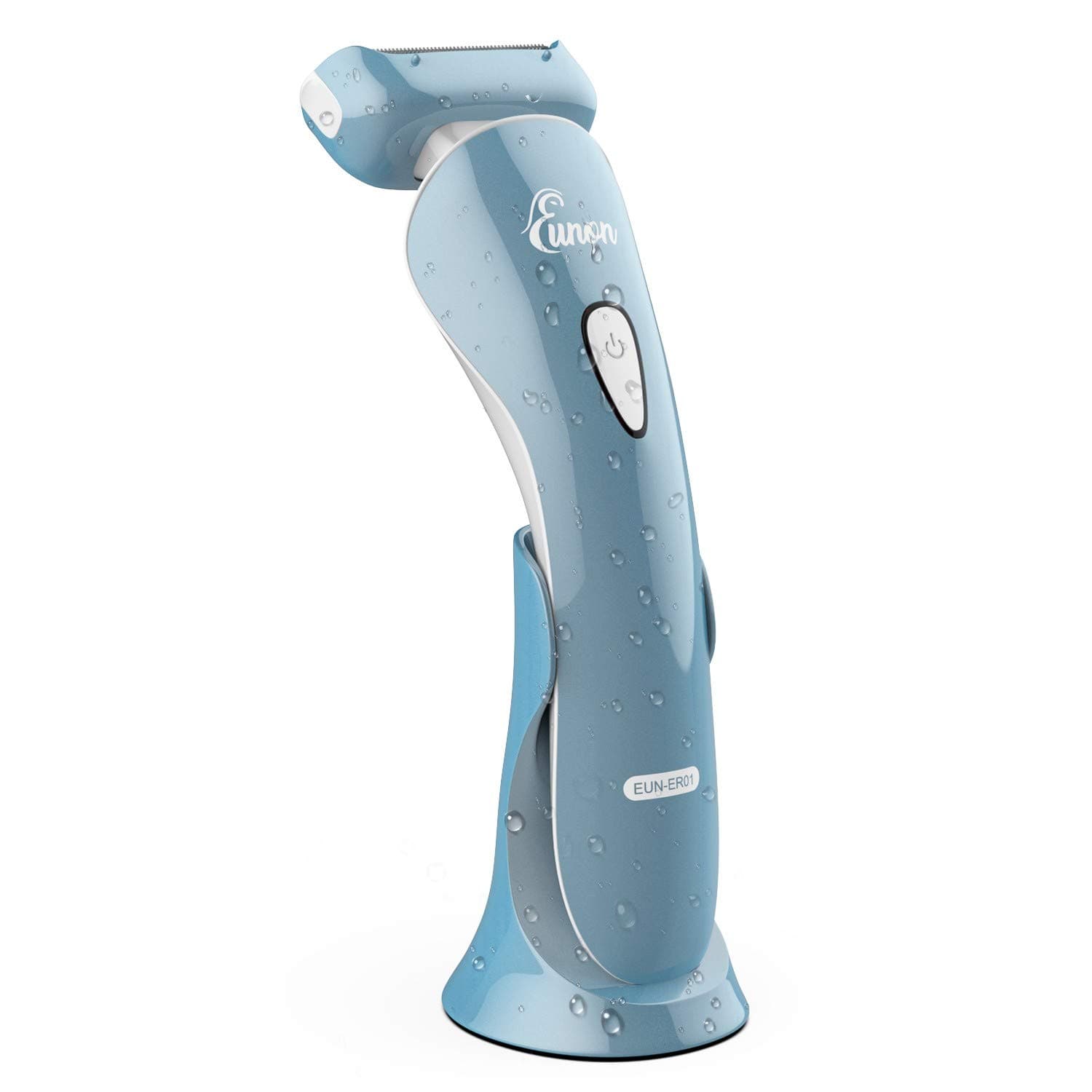 EUNON Electric Razor for Women - Painless Lady Shaver Womens Razor Bikini Trimmer Body Hair Remover for Legs and Underarms Wet and Dry Rechargeable Cordless with LED Light