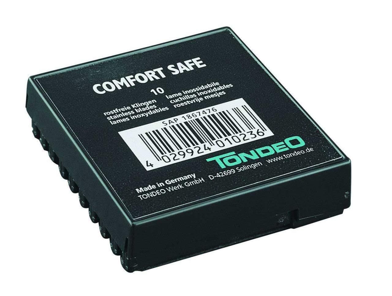 Tondeo Comfort Safe Replacement 10 Blades, 0.08 kg 4029924010236