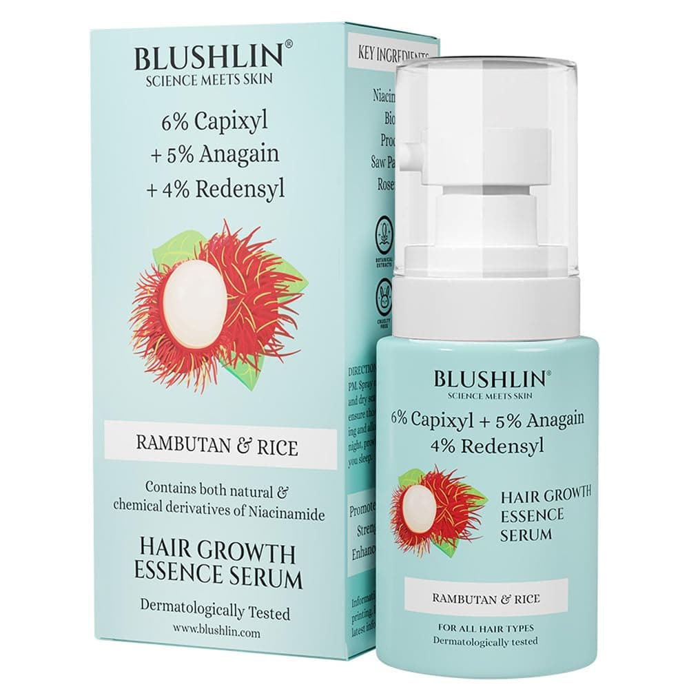 Blushlin Hair Growth Serum With 3% Redensyl,6% Capixyl & 5% Anagain With Rosemary Oil||Hair Serum For Women & Men | 30Ml