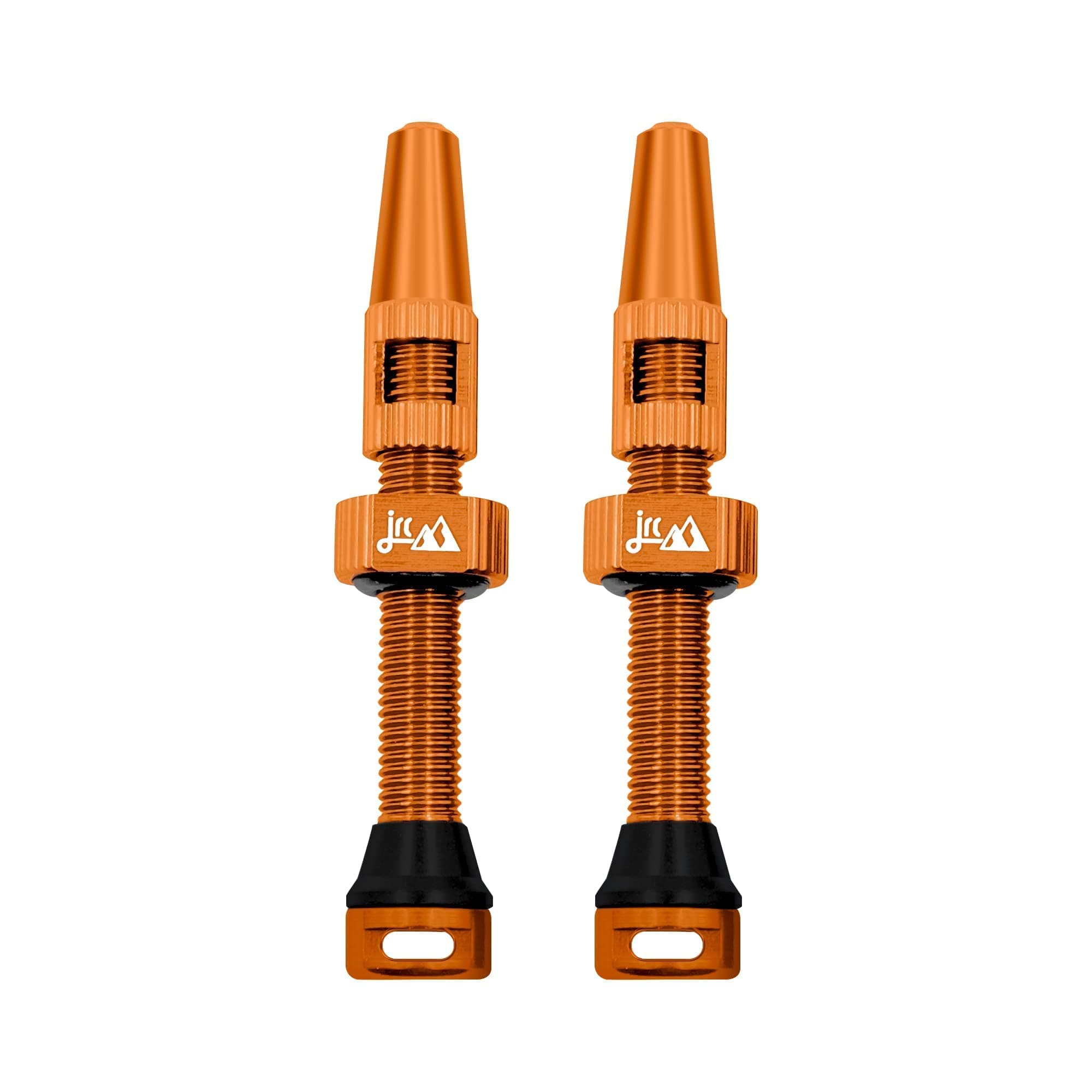 JRC Components 44MM Aluminum TUBELESS VALVES - Orange