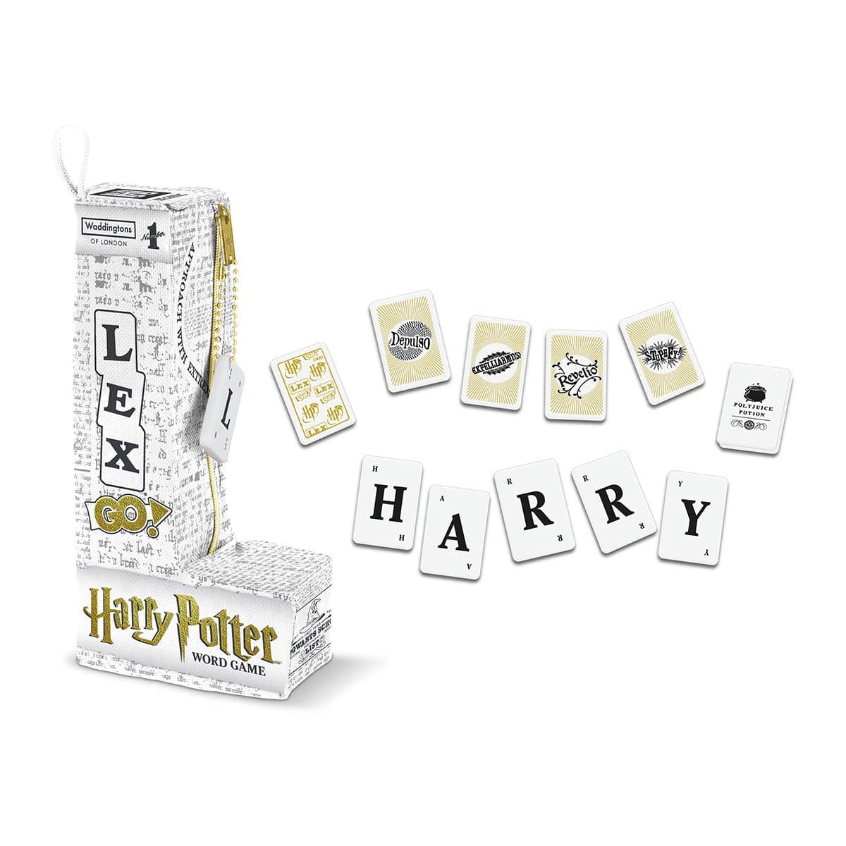 Harry Potter Lex-GO! World Tile Game, enter the world of Hogwarts and create crosswords and anagrams with a magical twist, educational travel game for players aged 8 plus