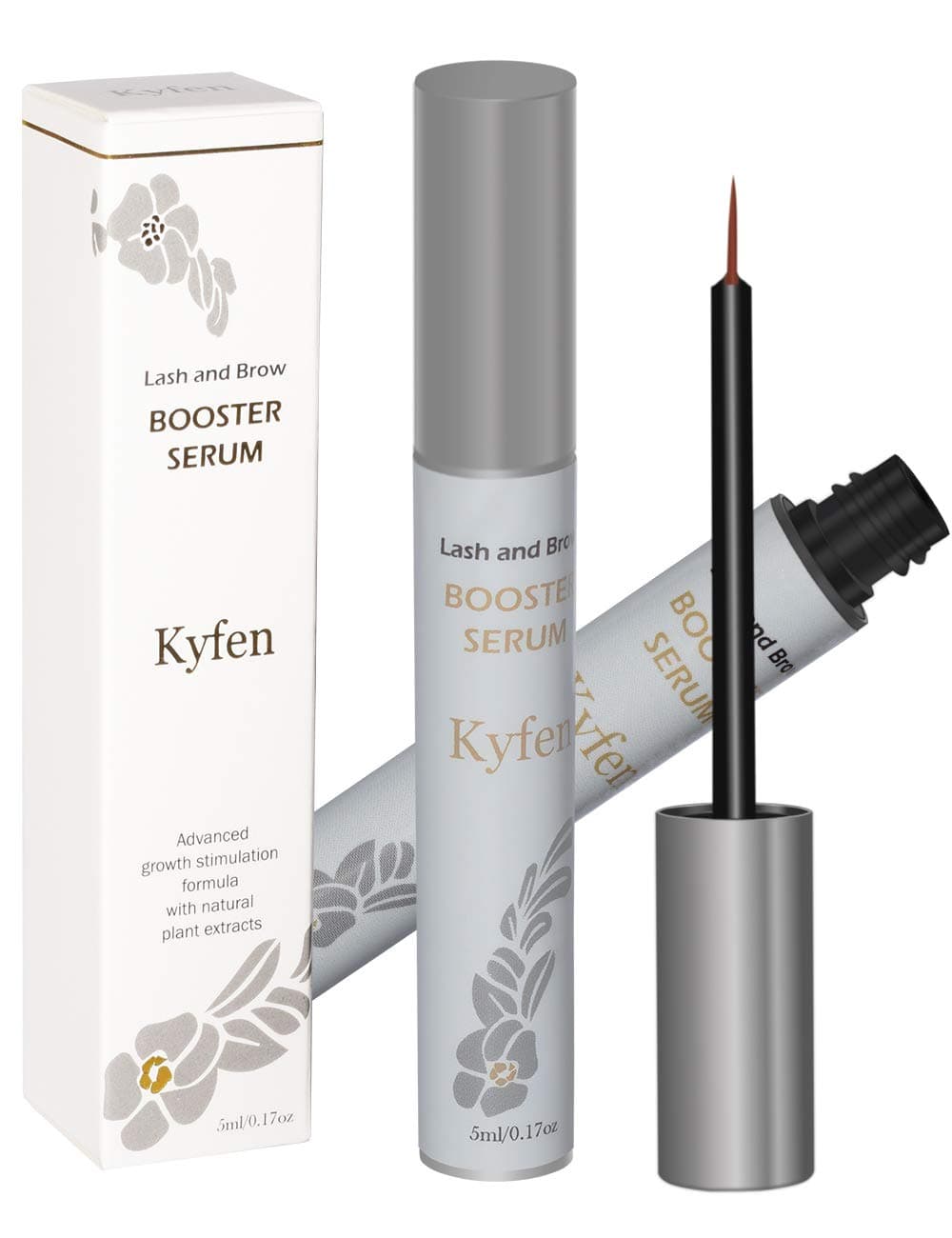 Kyfen Eyelash Growth Serum, Natural Brow & Lash Enhancer, Rapid Boosters for Longer, Fuller, Thicker, Healthier Lashes and Eyebrows (5ML)