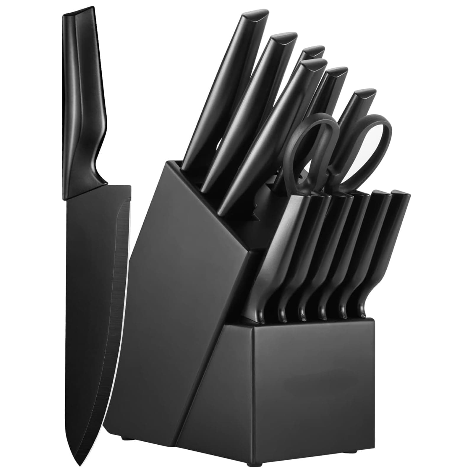 Knife Sets for Kitchen with Block Self Sharpening, 14 Pcs Kitchen Knife Set, Ultra Sharp Chef Knife Set for Kitchen, Dishwasher Safe, High Carbon Stainless Steel Knife Block Set