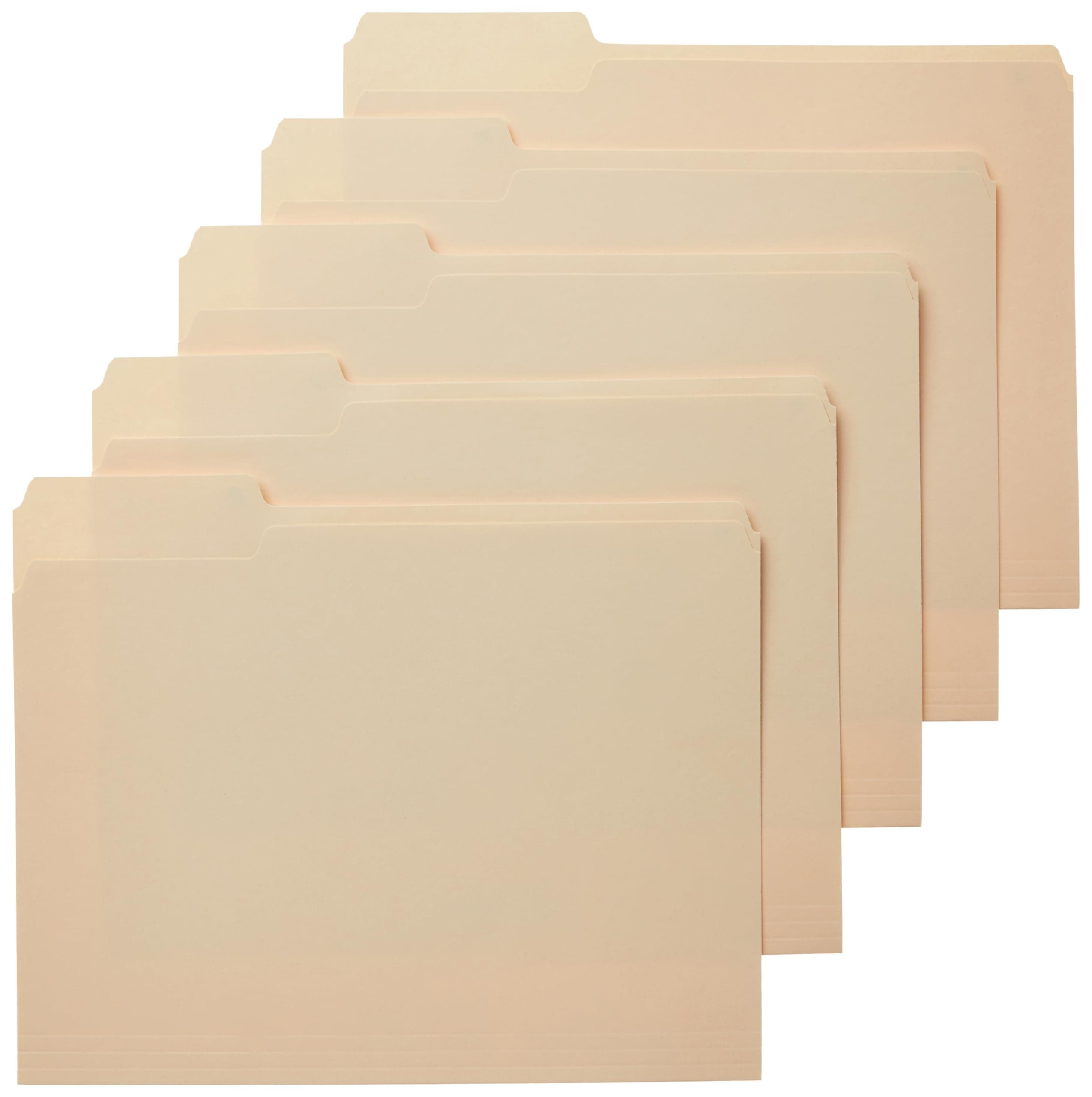 AmazonBasics File Folders - Letter Size (100 Pack) - Manila