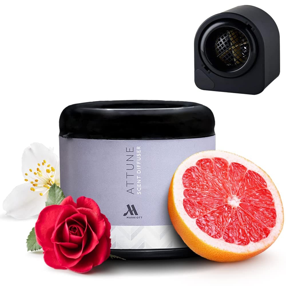 Attune Scent Diffuser with Cartridge - Aromatherapy Home Fragrance Signature Hotels Aroma Black