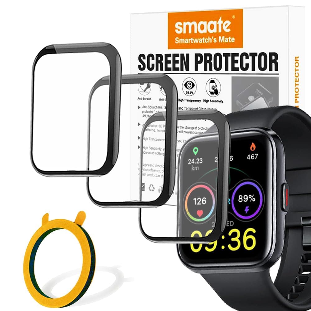 3D Screen Protector Compatible with ID208 PLUS 1.8” ENOMIR Fitpolo Quican Tensky Veryfit Smart Watch (Answer/Make Calls)