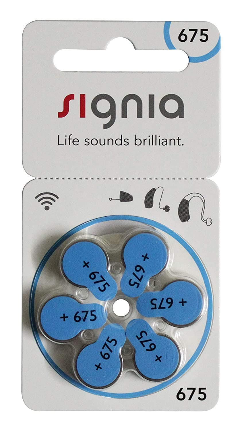 Signia Hearing Aid (Signia Battery Size - 675 Pack of 36)