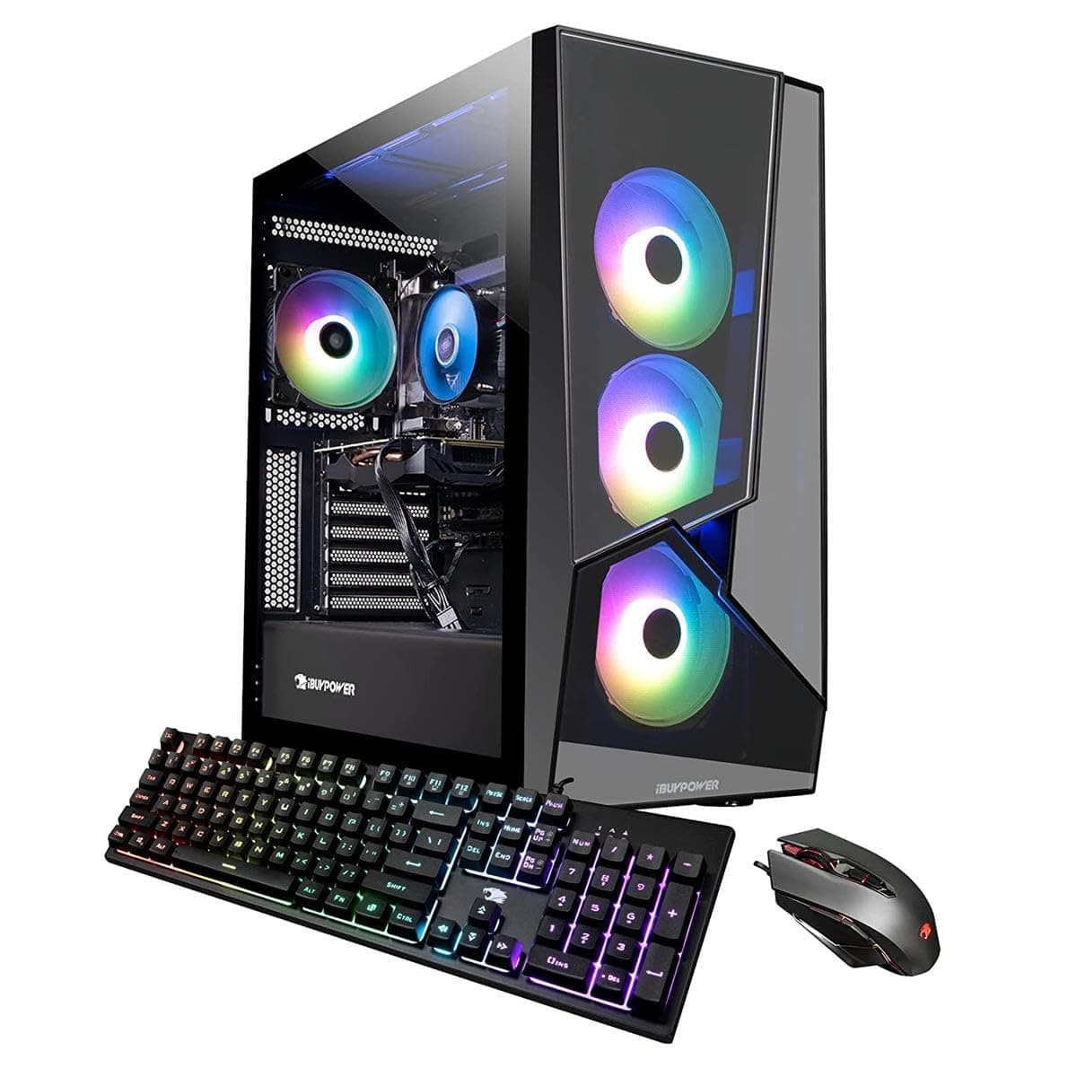 iBUYPOWER Pro Gaming PC Computer Desktop SlateMR 291i (Intel i7-12700F 2.1 GHz, GeForce RTX 3060 TI 8GB, 16 GB RGB DDR4 RAM, 1 TB NVME SSD, WiFi Ready, Windows 11 Home)