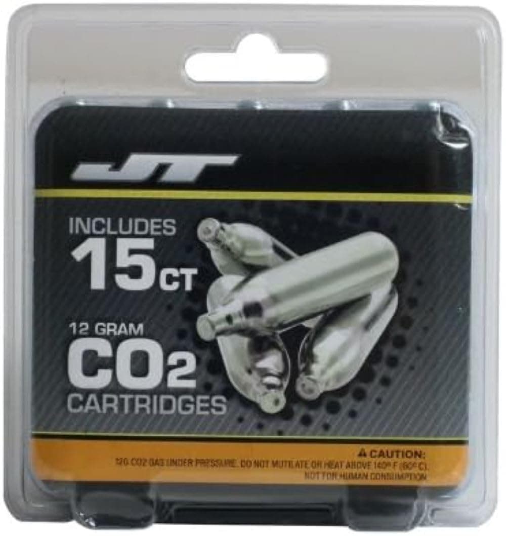 JT 12gram CO2 Cartridges - 15ct