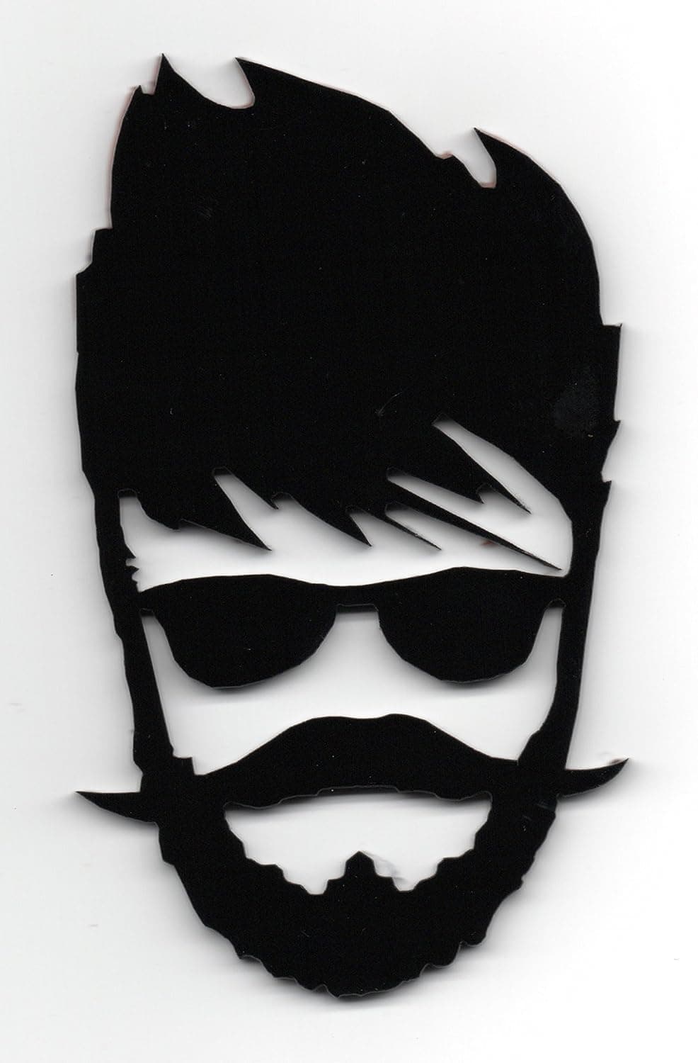 Black Superstar 3D Acrylic Emblem Decal Sticker for Car and Bike