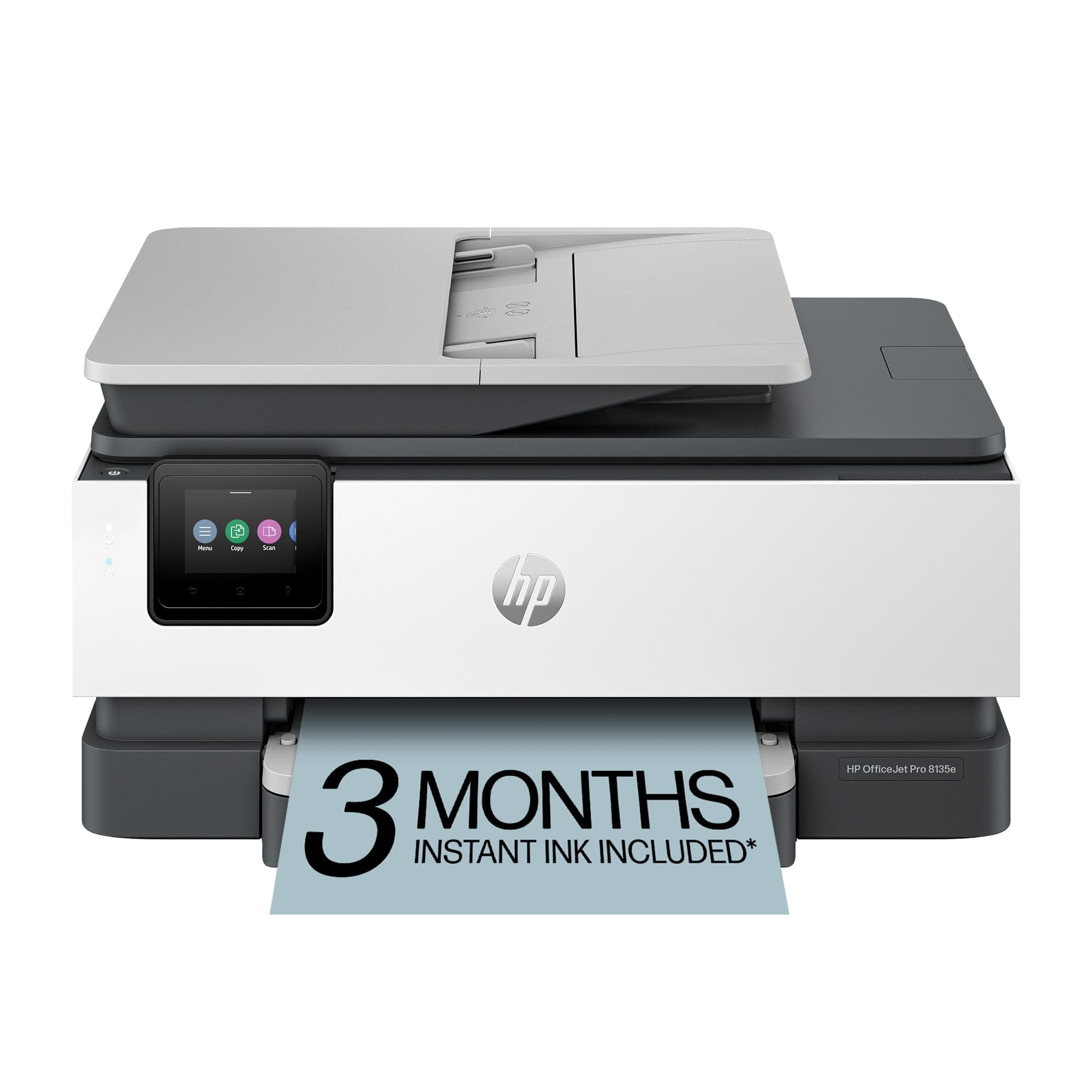 HP OfficeJet Pro 8135e Wireless All-in-One Color Inkjet Printer, Print, Scan, Copy, Fax, ADF, Duplex Printing, Best-for-Home Office, 3 month Instant Ink trial included (40Q35A)