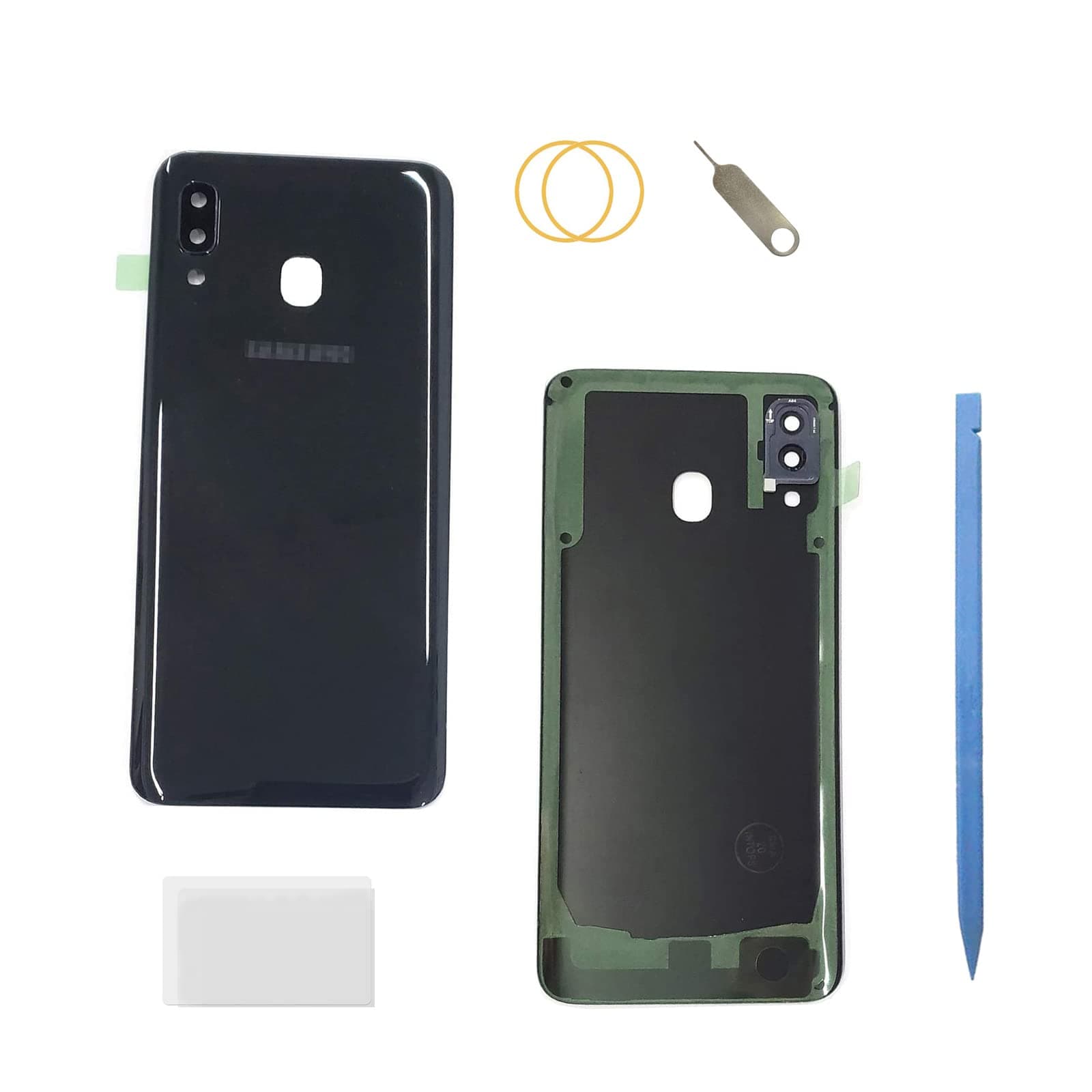 Ubrand A20 Battery Rear Back Cover Housing Panel Replacement for Samsung Galaxy A20 All Modles (Black)