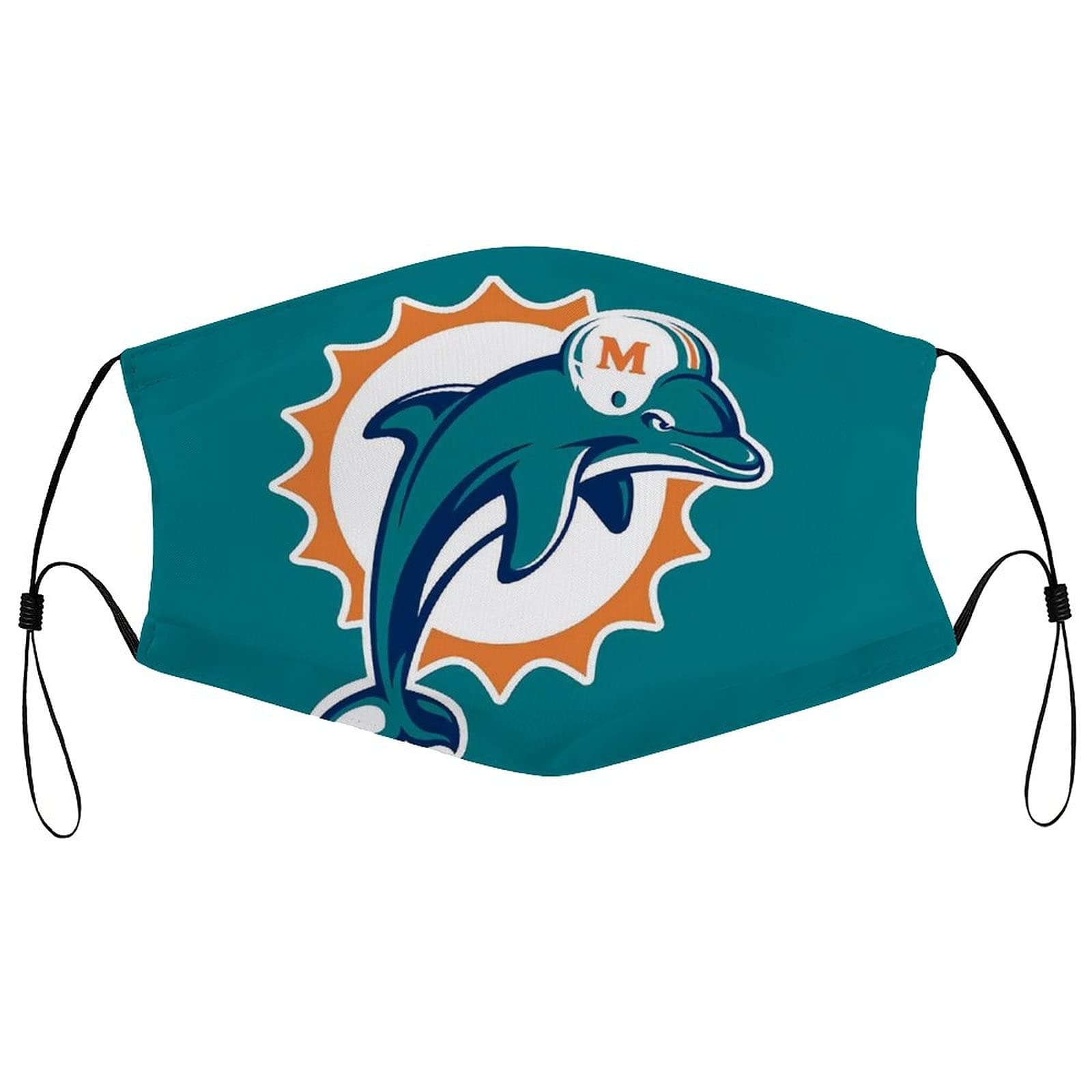 Miami-dolphins-logo Breathable Face Mask Reusable Mask Cover Washable Bandana Balaclavas Adjustable Face Cover for Men Women