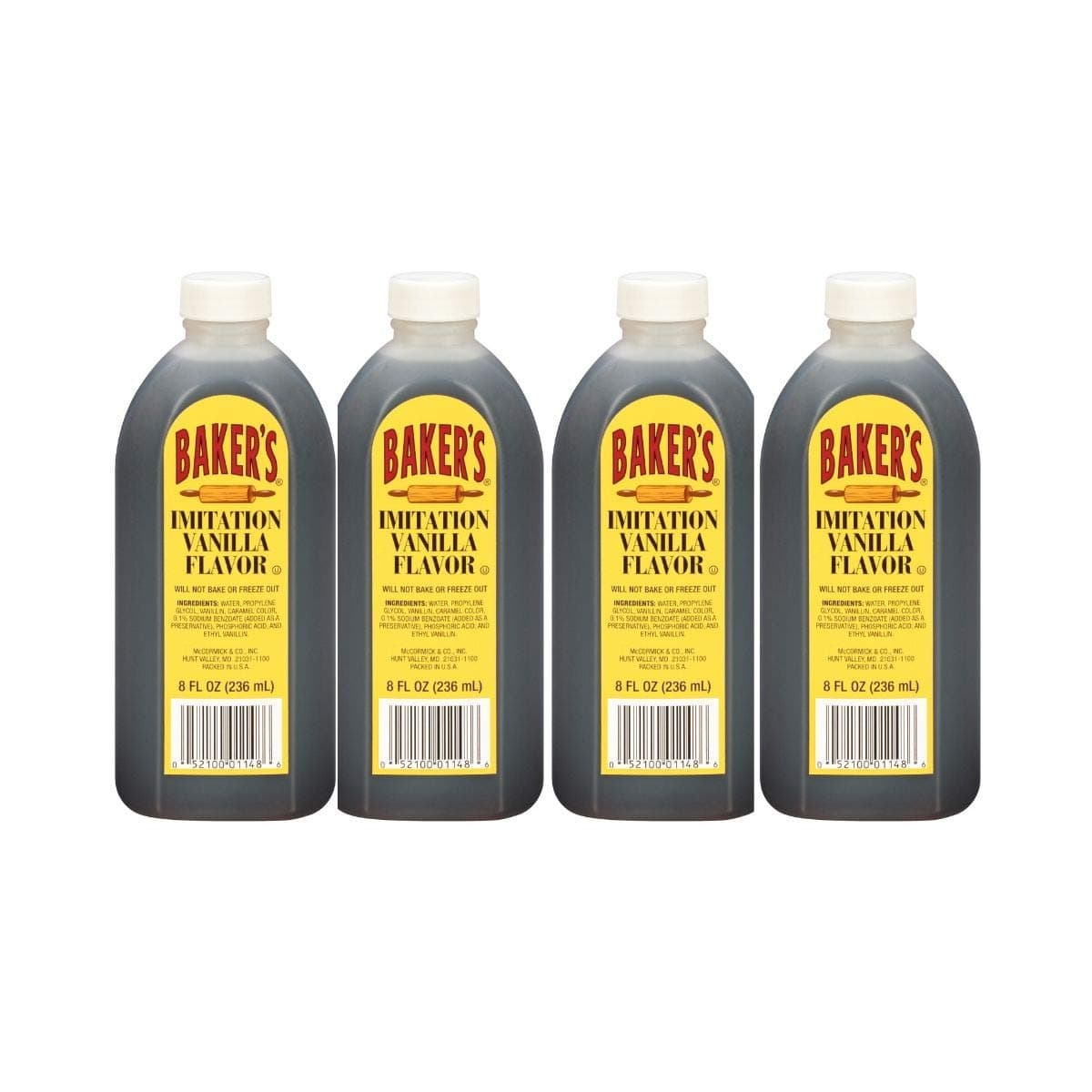 Imitation Vanilla Extract (7.62 oz / 4-Pack)