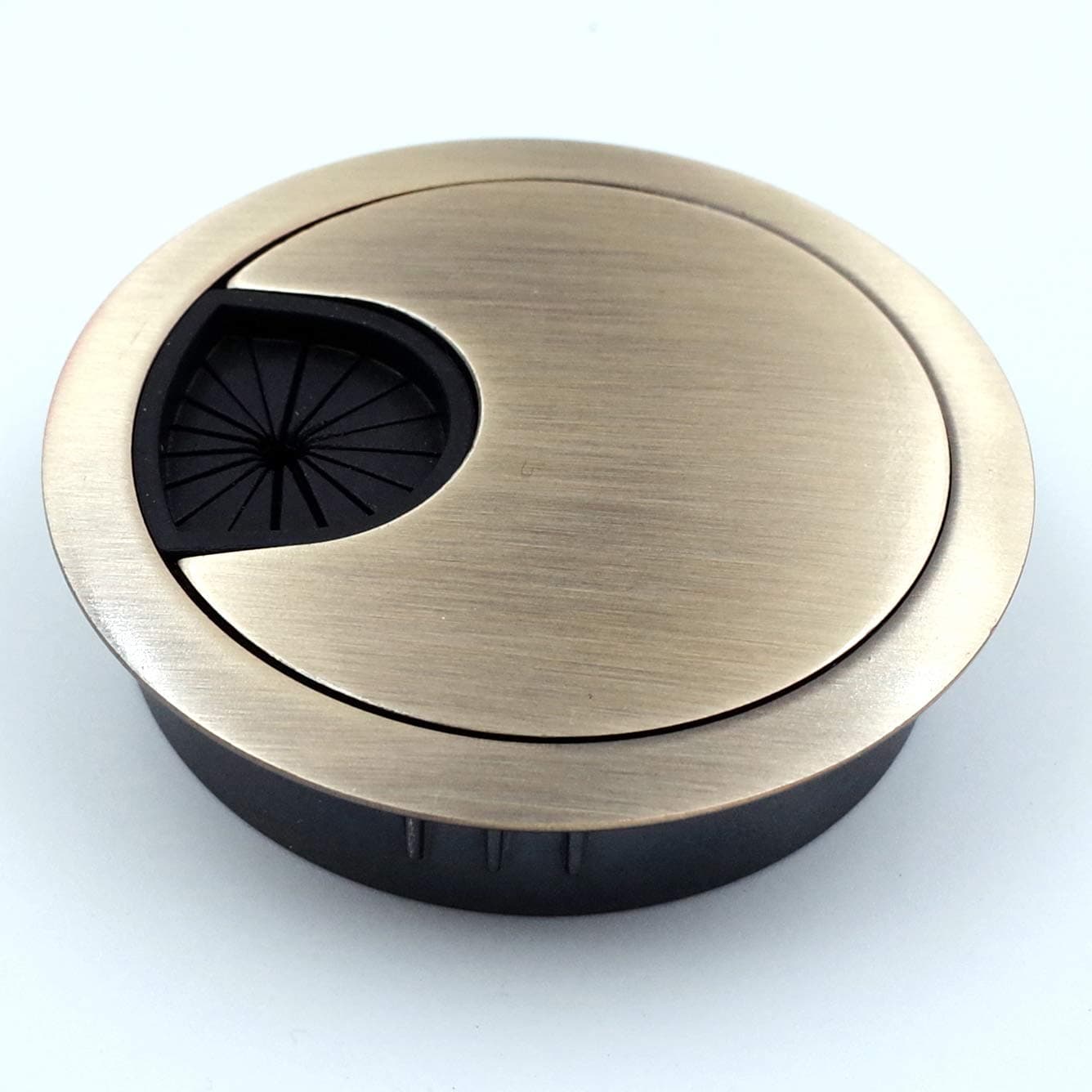 Jetland Desk Grommet for Wire Organizer - Bronze, Fits 2" Hole, GBZ53, 2-Pack