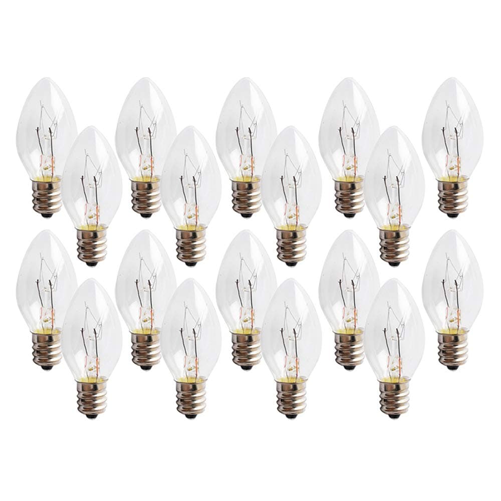 PINCHUANG 18 Pcs 15Watt Salt Lamp Light Bulbs for Scentsy Plug-in Nightlight Wax Warmers Diffusers Candle Warmers, Long Lasting Incandescent Replacement Light Bulbs(E12 Socket,120 Volt)