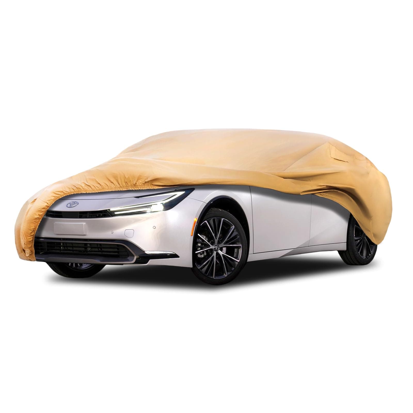 JURMON Heavy Duty Outdoor Car Cover Custom Fit for Toyota Prius,Windproof All Weather Waterproof Sun Rain UV Dust Snow Protection Outdoor Car Covers