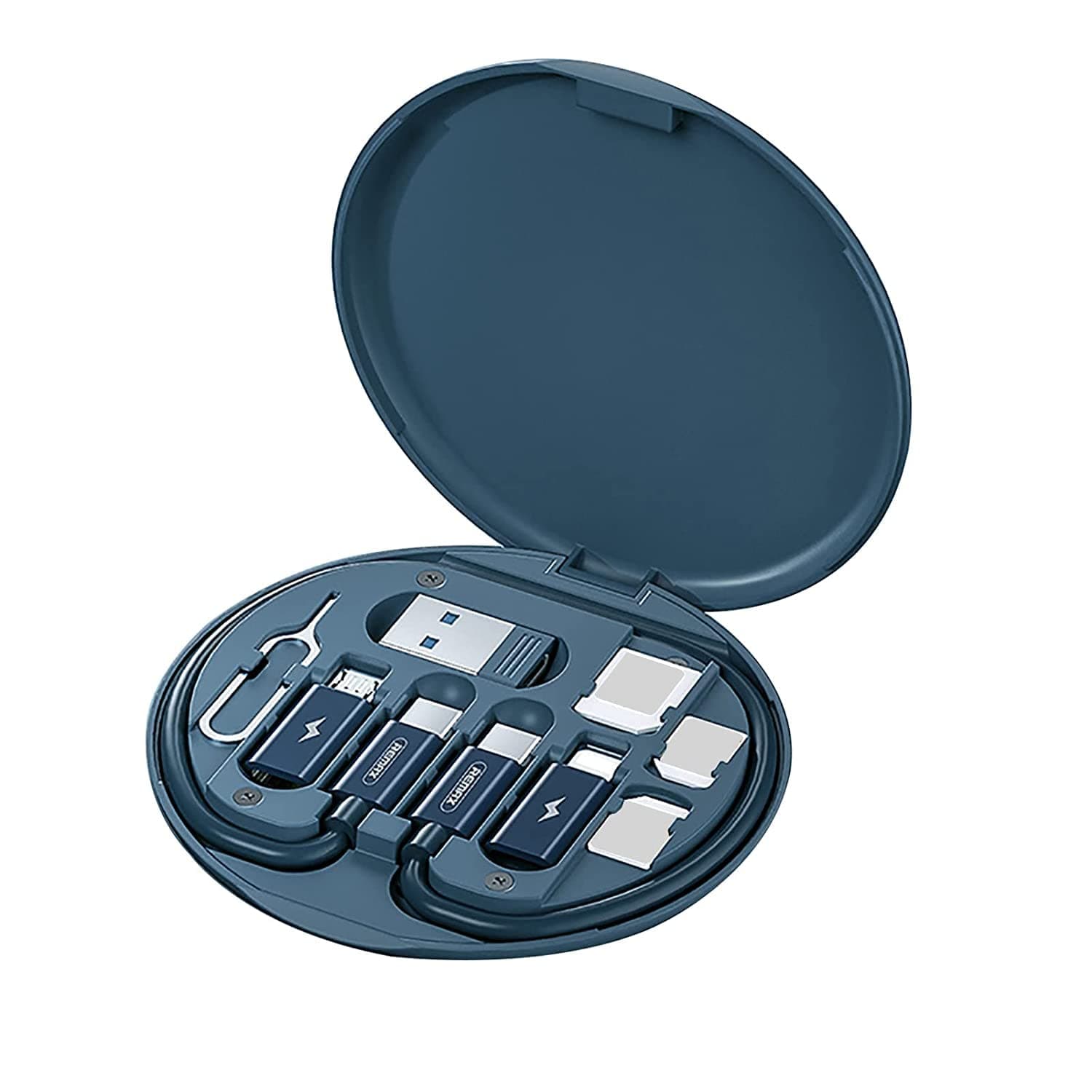 Truenix Multi Charging Cable Adapter Kit,USB C to Micro USB/Lightning/USB A Cable Convertor Adapter Kit Can Use as Phone Holder