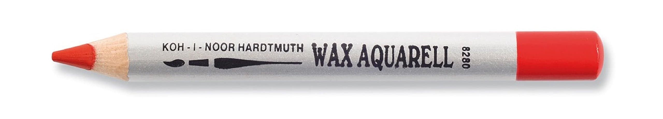 KOH-I-NOOR 8280 Wax Aquarell Coloured Pencil - Pyrrole Red (Box of 4)