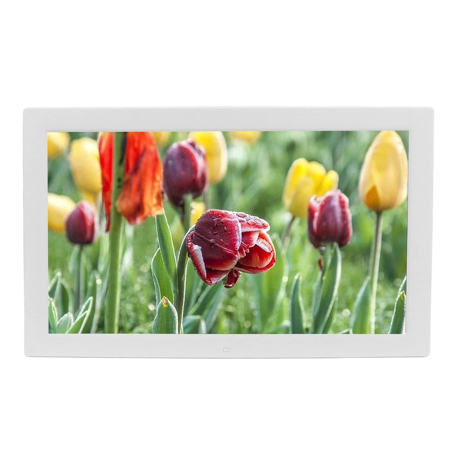 Kufoo 19 Inch Large Digital Picture Frame, Hd Multifunctional Electronic Photo Frame Album, Supports Clock Calendar Timer Alarm Scrolling Subtitles Gift for Friends Family