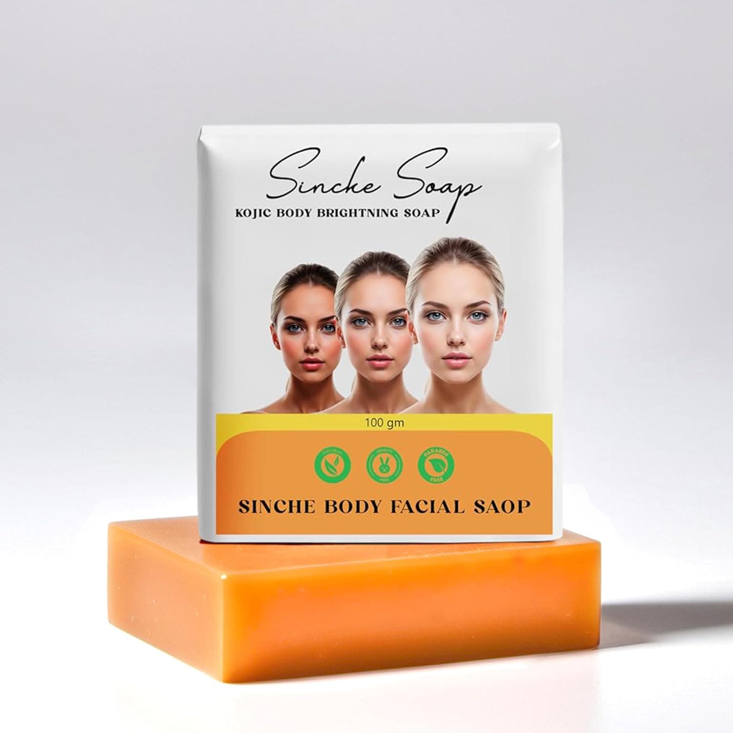 Jiore Skincare Sinche Body Soap Natural & Nourishing Grams Gentle Cleanse & Moisturize with Herbal Extracts Suitable for All Skin Types (Pack of 5)