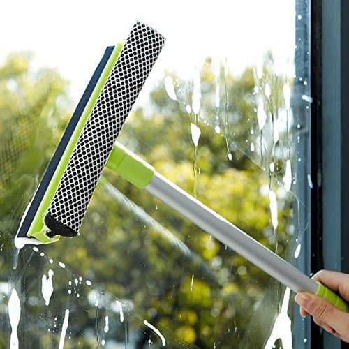 Money coming shop New aluminum handle double sides Window Brush Soft sponge Cleaner Glass wiper Car windows Brushes Home Cleaning Tools # (1 pcs)