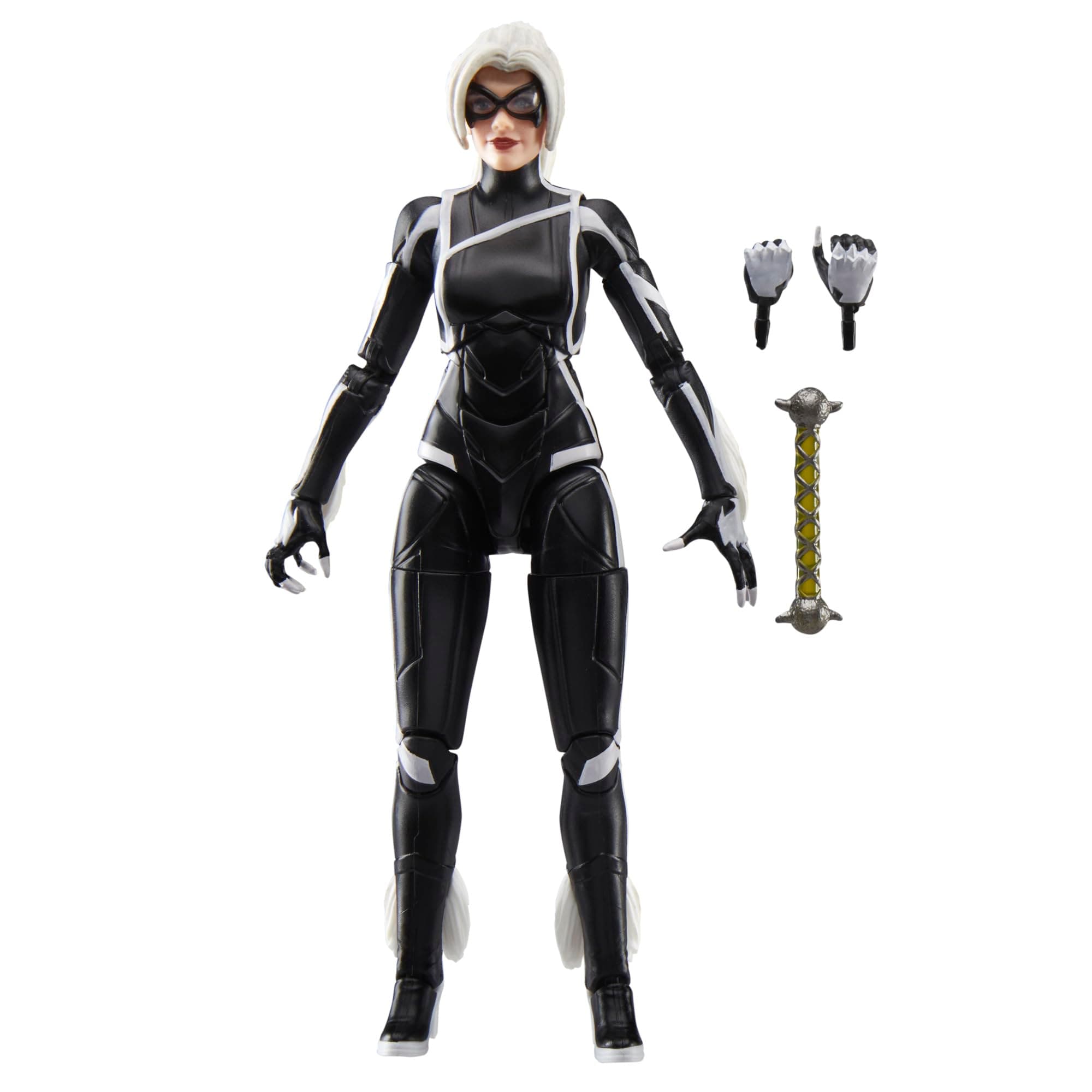 Legends Series Gamerverse Black Cat Felicia Hardy, Spider-Man 2 Video Game-Inspired Collectible 6 Inch Action Figure