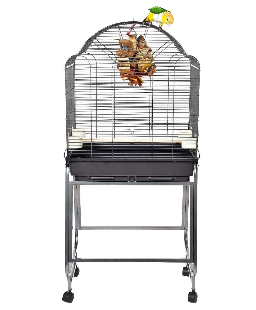 Montana Memphis II Metal Wire Cage with Avilon Powder Coating Bird Cage, 66 x 45 x 144 cm, Antique