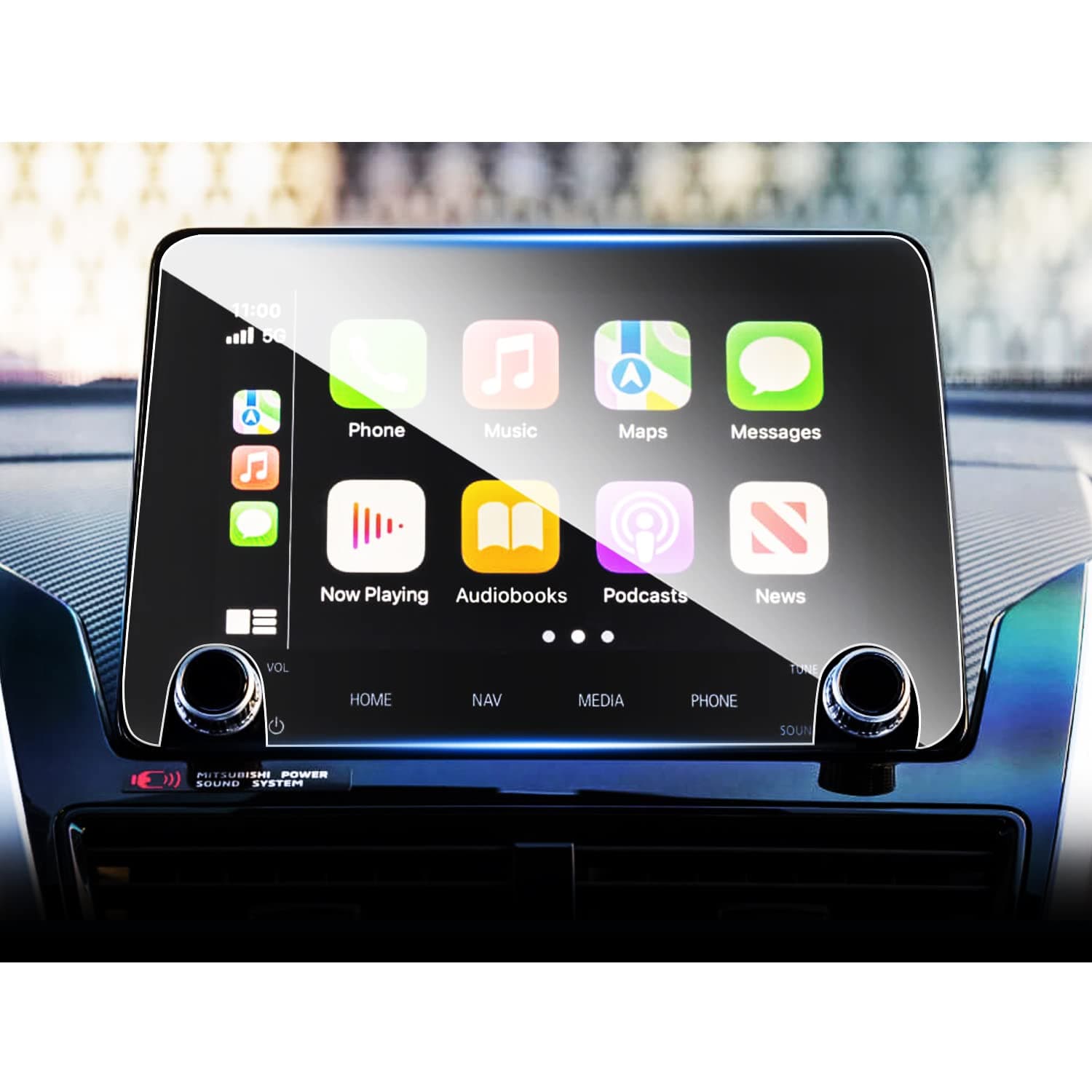 SHAOHAO for 2025 Mitsubishi Eclipse Cross Screen Protector for 2022 2023 2024 2025 Mitsubishi Eclipse Cross (SE/SEL/LE/Ralliart) Accessories 8 Inch Display Screen 9H Glass Anti Scratch & Fingerprint