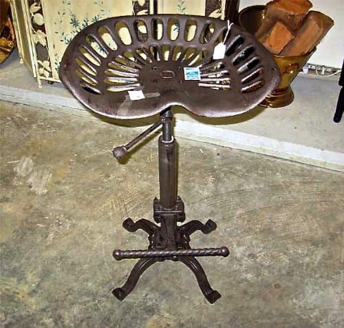 Tractor Seat Bar/Counter Stool Restoration Style Adjustable Height & Foot Rest