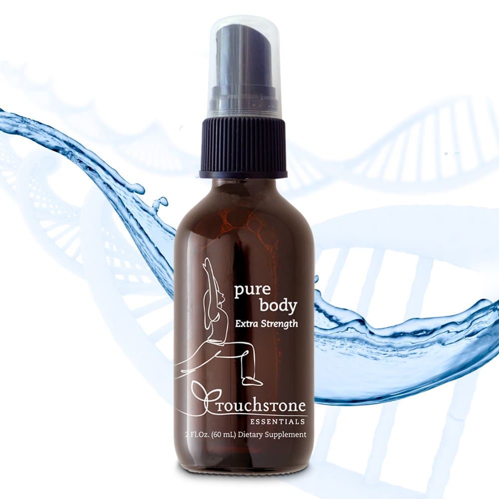 Pure Body Extra Strength, Advanced Cellular Detox Liquid Nano Zeolite by Touchstone Essentials, Natural Immunity, 30-Day Supply, 60mL