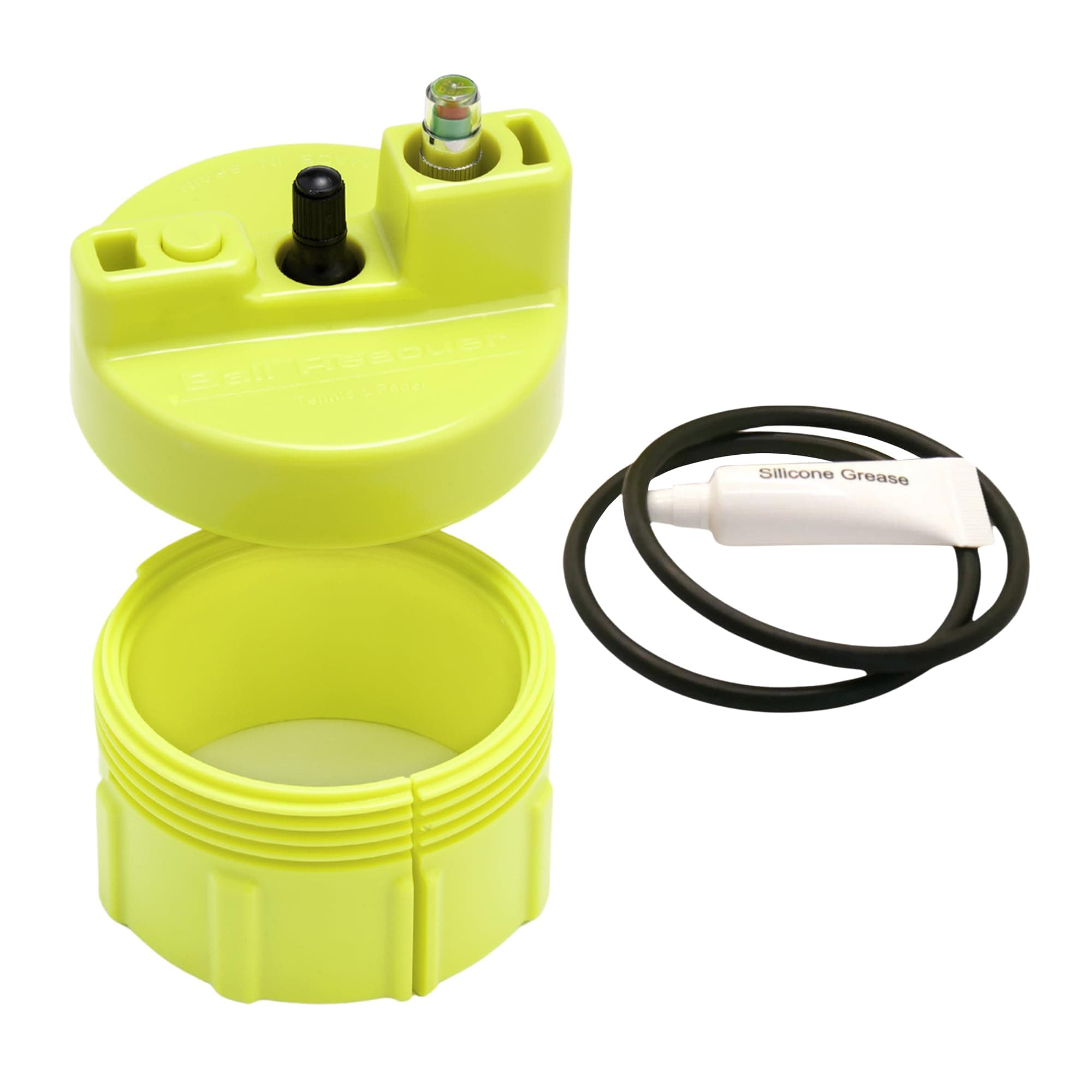 BALL RESCUER: Tennis Ball Pressurizer Maintenance Kit - Converts Compatible Tennis Container to a 30 psi Pressurizer & Extends Ball Life (Container & Pump not Included)