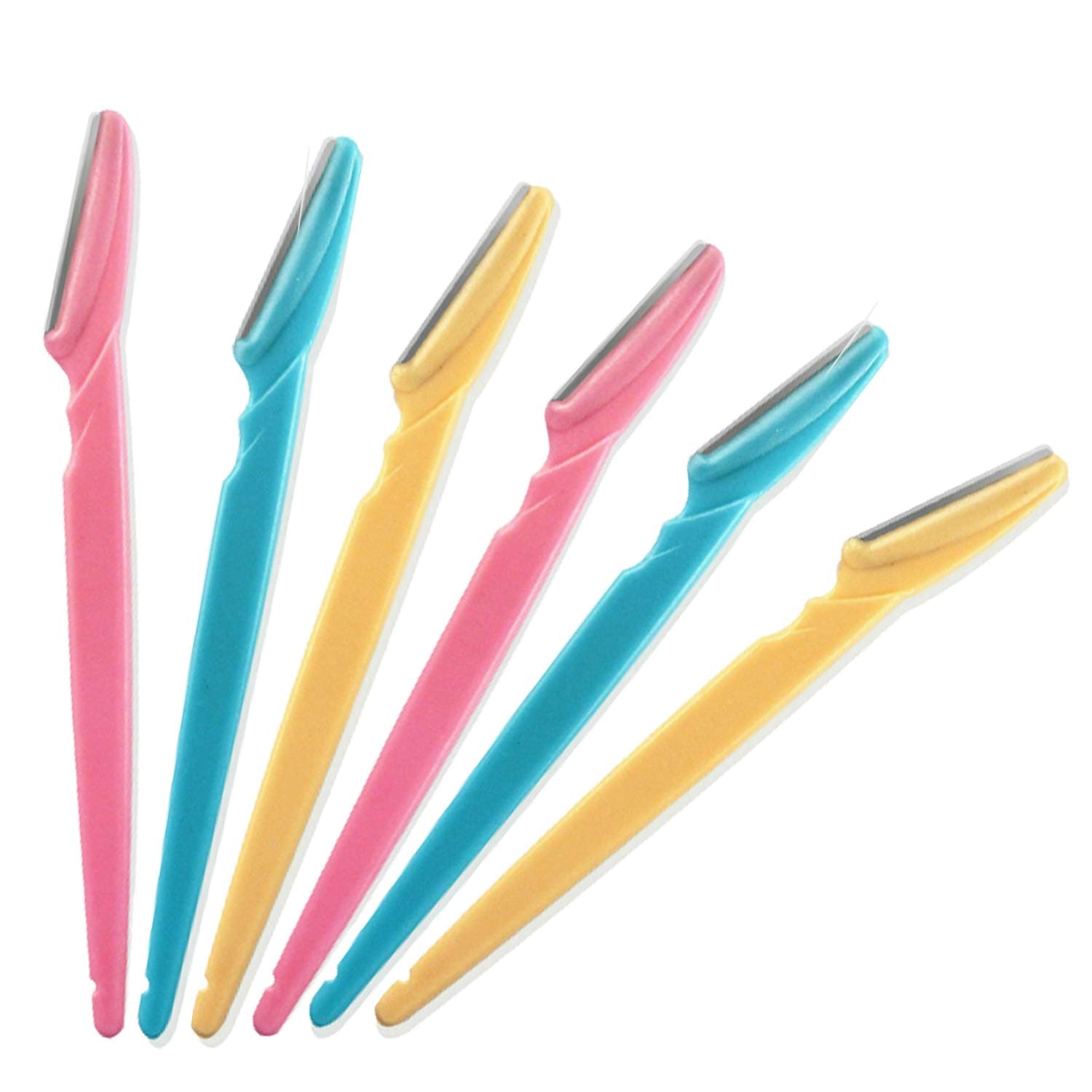 Face Razors for Women x6 GLAMZA Dermaplaning Blades for Face, Eyebrows, Legs, Arms etc - Removes Unwanted Peach Fuzz & Facial Hair