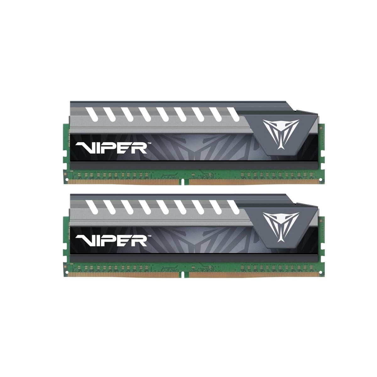 Patriot Memory Performance Viper Elite DDR4 16GB Memory Kit PC3-17000 (2133MHZ) PVE416G213C4KGY Gray
