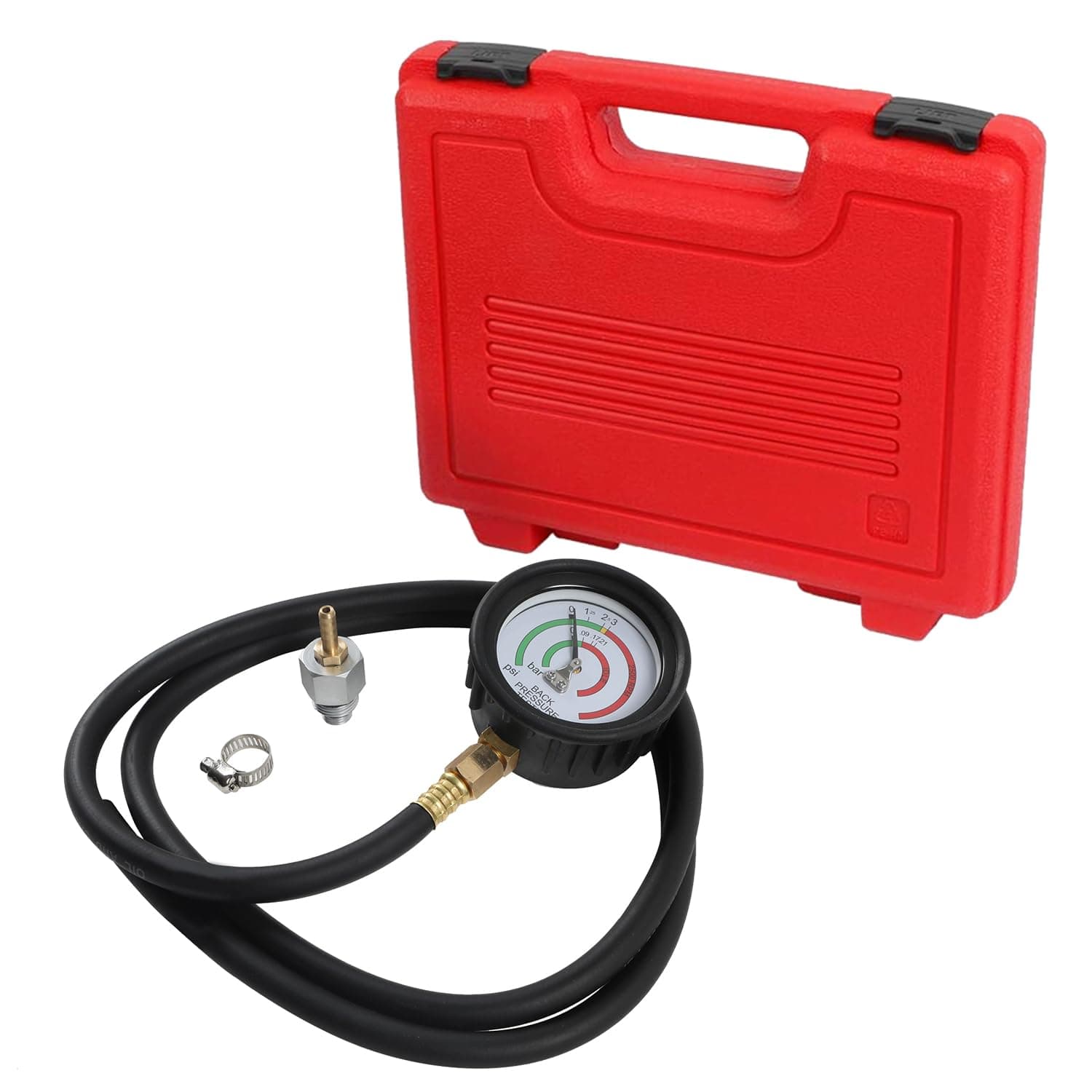 Exhaust Back Pressure Tester, Automotive Replacement Exhaust Cat-Back Systems with 6-Foot Hose